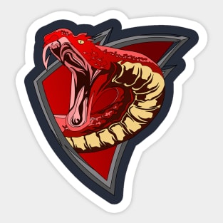 Red Snake Sticker